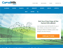 Tablet Screenshot of camelmilk.com